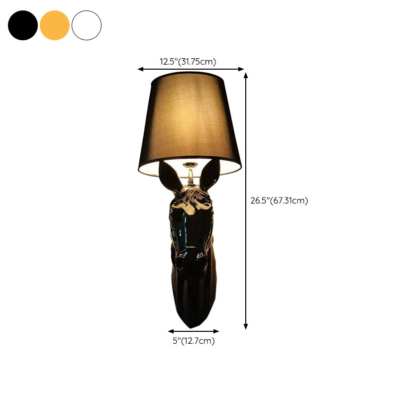 Geometric Wall Light Fixture Modern Resin 1 Light Wall Sconce