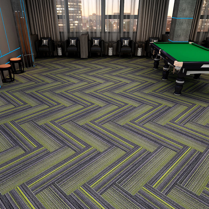 Modern Carpet Tiles Multi Level Loop Glue Down Non-Skid Carpet Tile for Foyer
