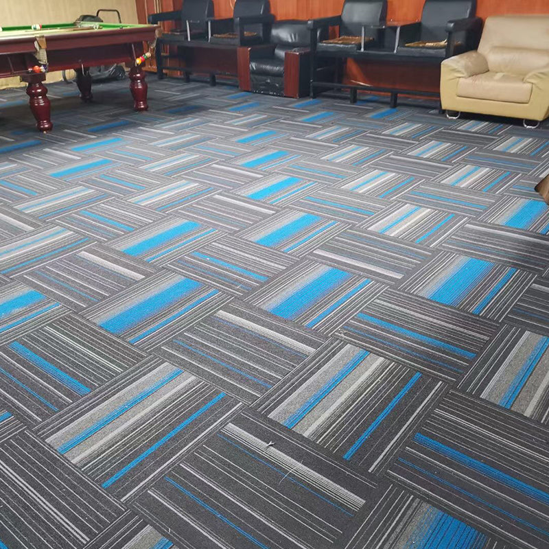Modern Carpet Tiles Multi Level Loop Glue Down Non-Skid Carpet Tile for Foyer