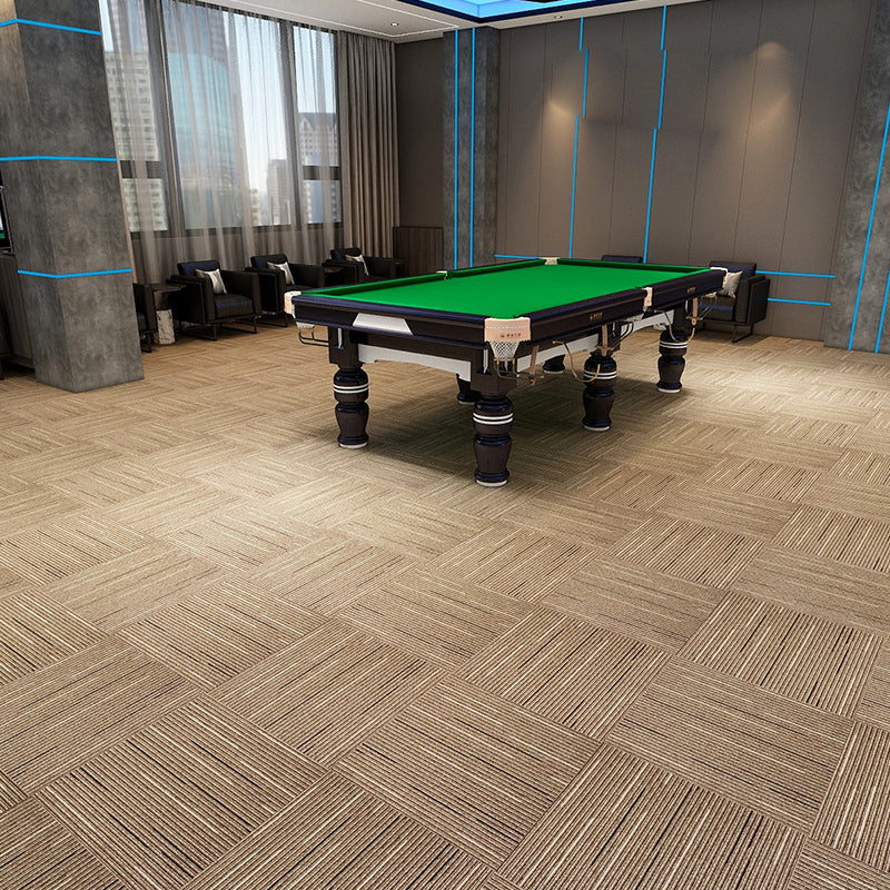 Modern Carpet Tiles Multi Level Loop Glue Down Non-Skid Carpet Tile for Foyer