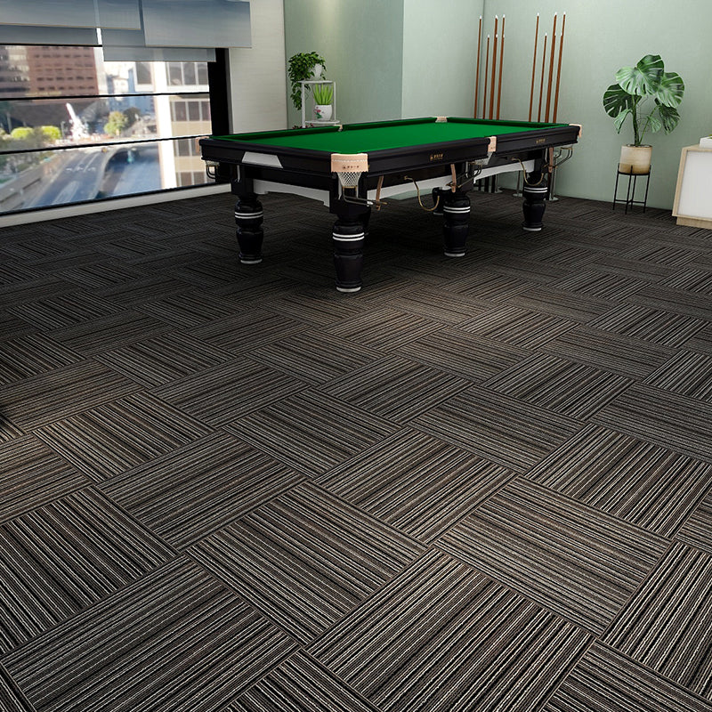 Modern Carpet Tiles Multi Level Loop Glue Down Non-Skid Carpet Tile for Foyer