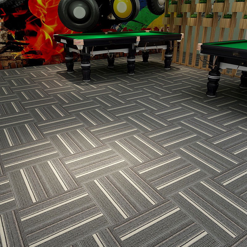 Modern Carpet Tiles Multi Level Loop Glue Down Non-Skid Carpet Tile for Foyer