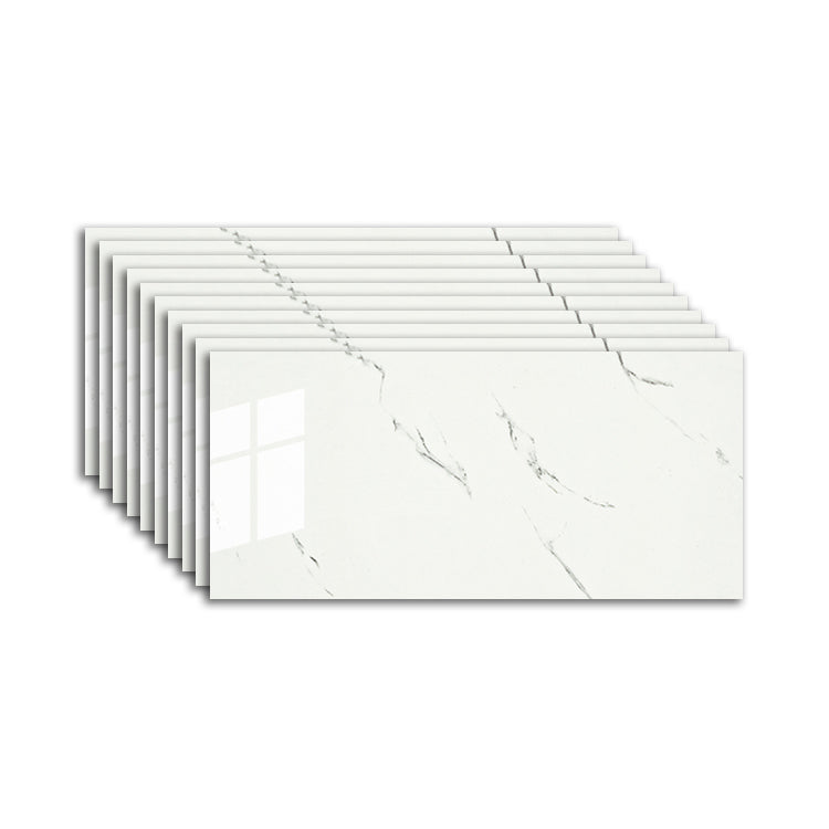 Modern Peel & Stick Field Tile PVC Rectangular Wallpaper for Kitchen Backsplash