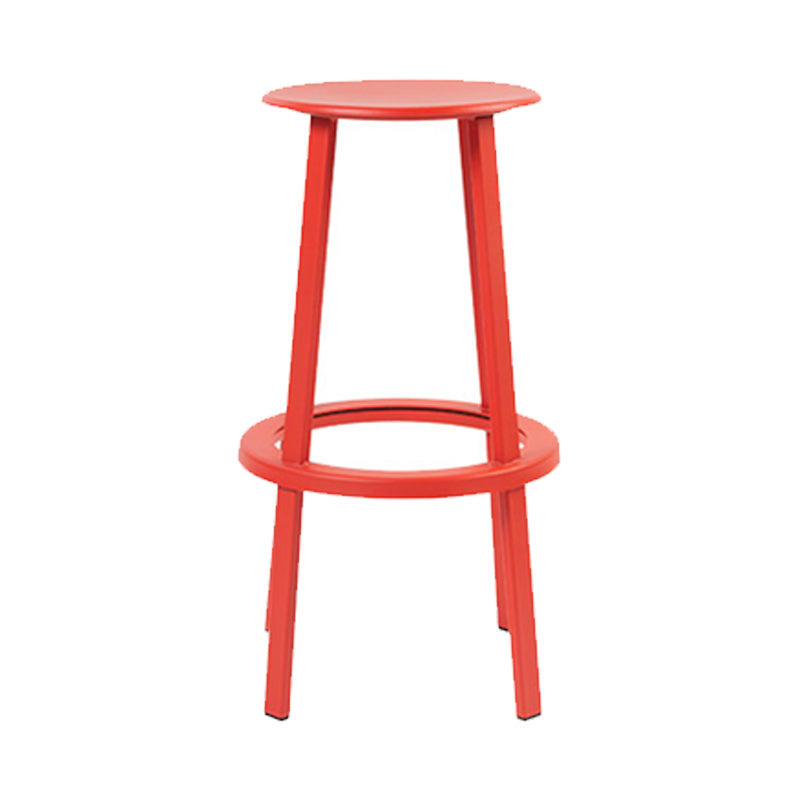 Contemporary Indoor Bar Stool Swivel Bar Stool with Footrest