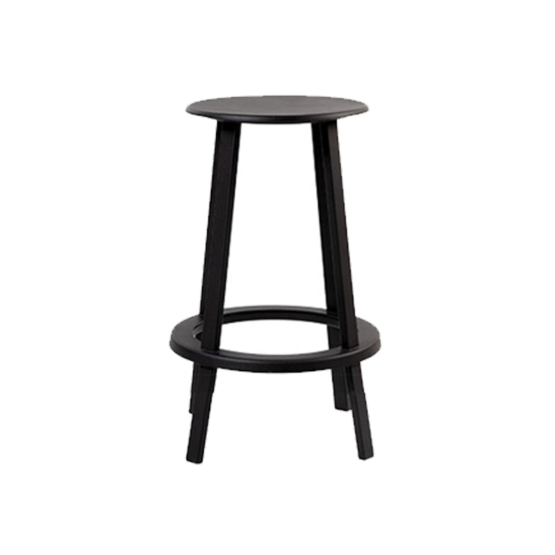 Contemporary Indoor Bar Stool Swivel Bar Stool with Footrest