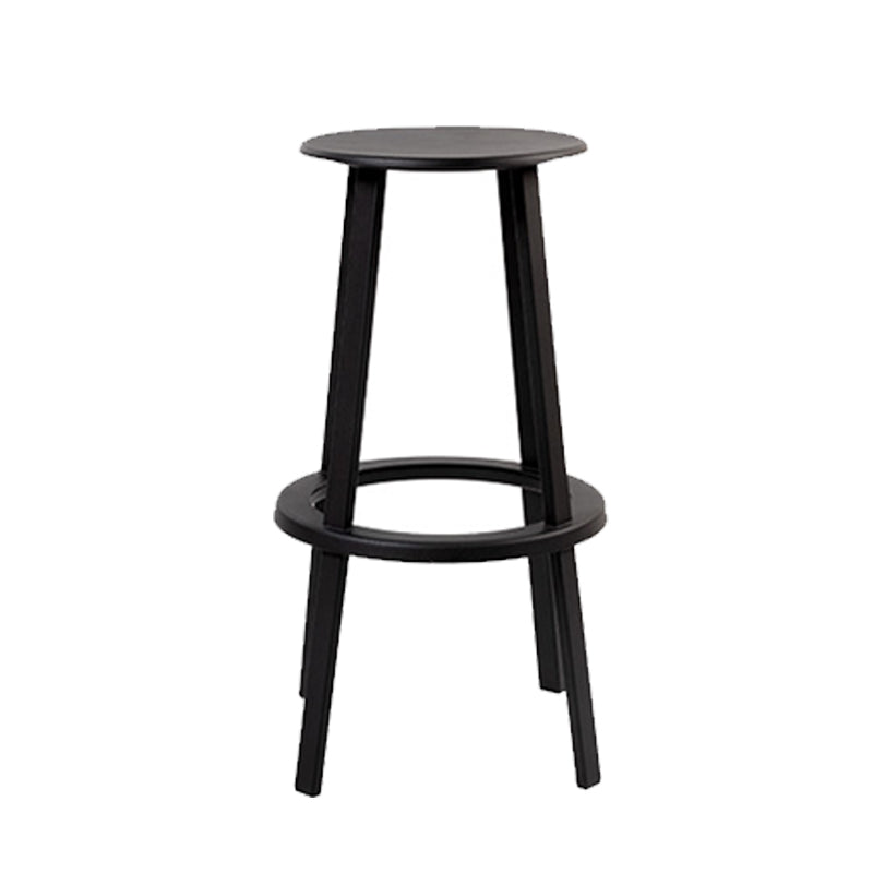 Contemporary Indoor Bar Stool Swivel Bar Stool with Footrest