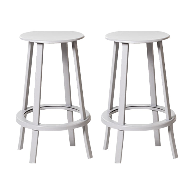 Contemporary Indoor Bar Stool Swivel Bar Stool with Footrest