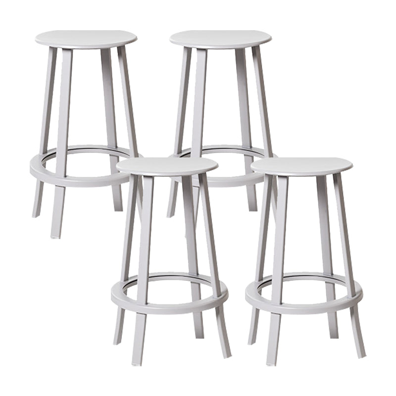 Contemporary Indoor Bar Stool Swivel Bar Stool with Footrest