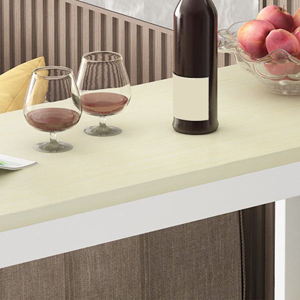 Metal Frame Contemporary Pub Table Matte Finish Manufactured Wood Bar Table