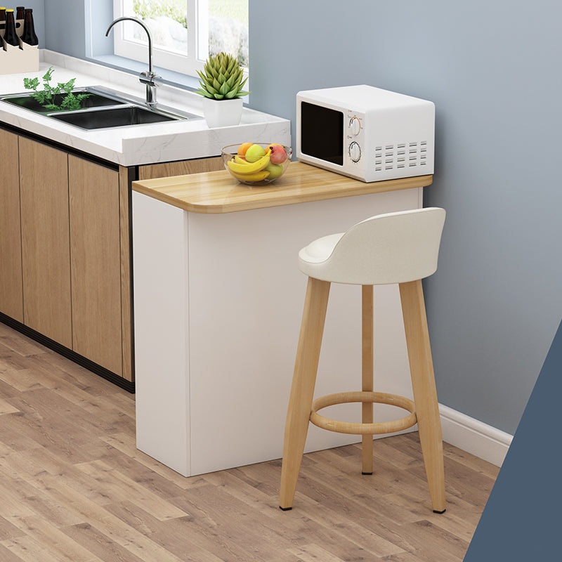 Matte Finish Pub Table Manufactured Wood Indoor Bistro Table