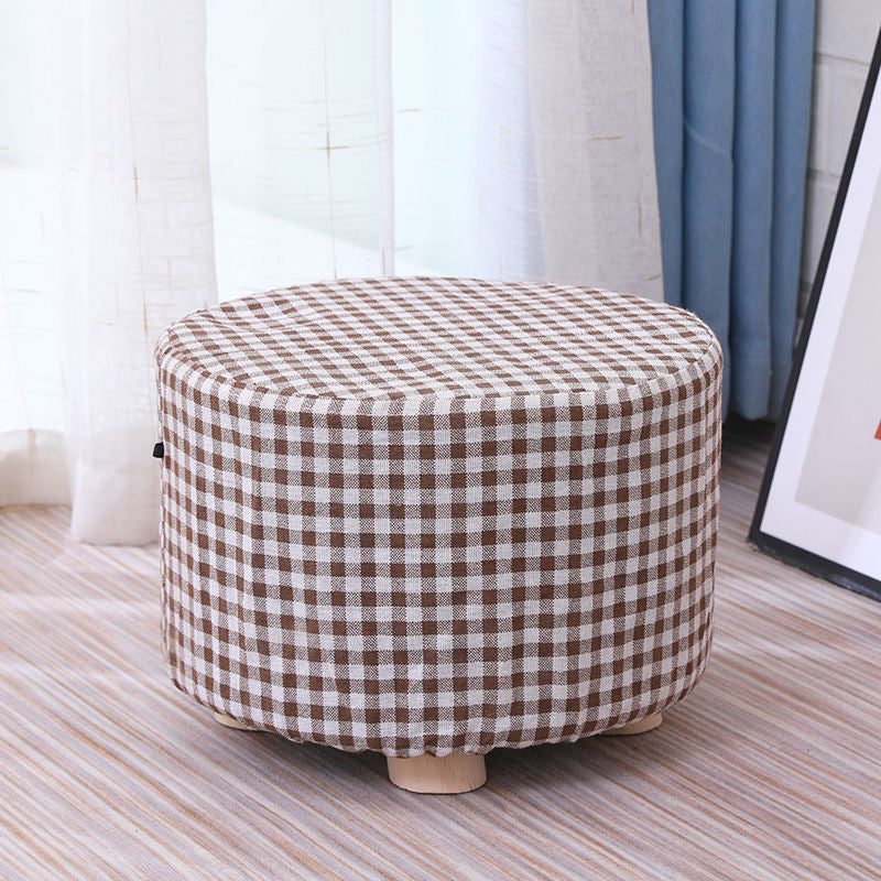 Cotton Standard Stool Modern Style Simple Household Foot Stool