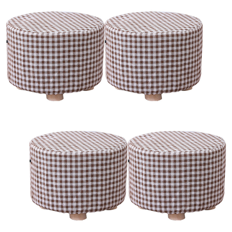 Cotton Standard Stool Modern Style Simple Household Foot Stool