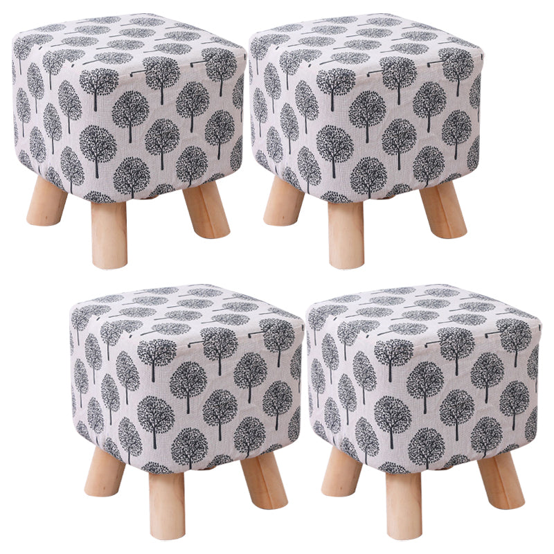 Cotton Standard Stool Modern Style Simple Household Foot Stool