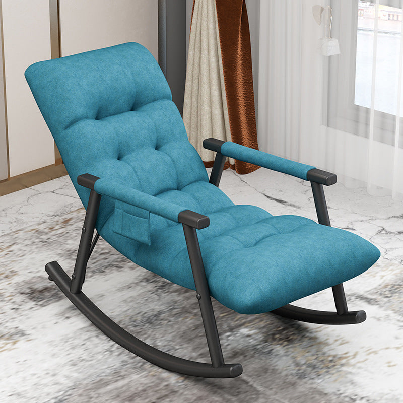 Mid Century Modern Indoor Rocking Chair Single Rocking Chair with Cushion