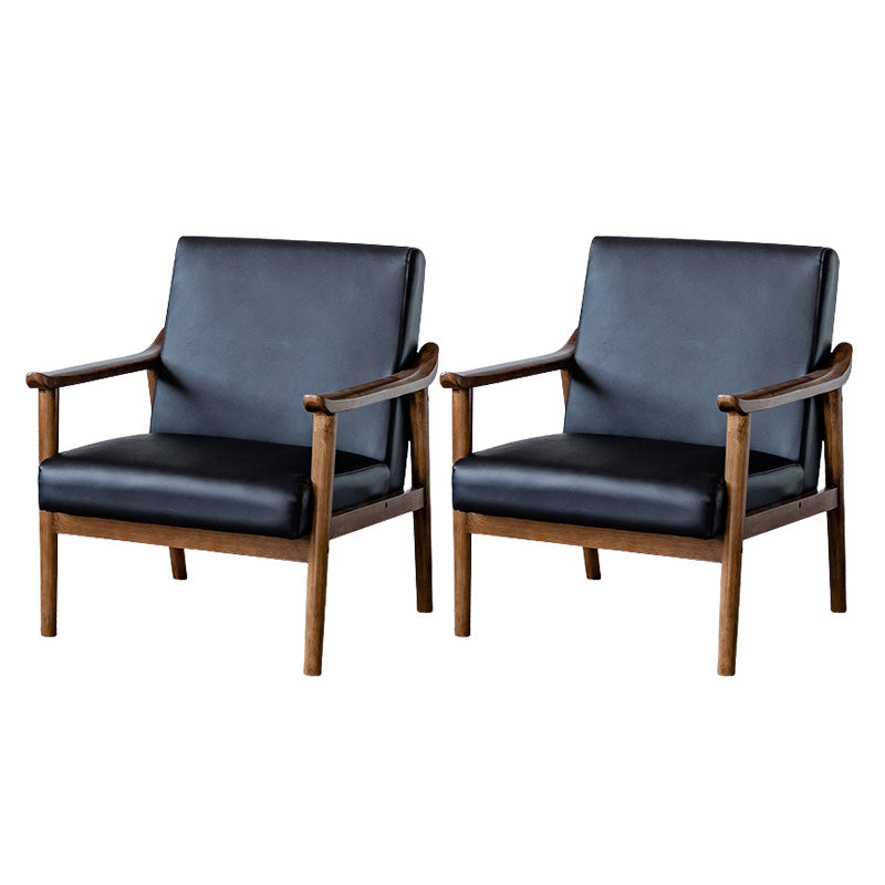 Solid Wood Side Chair Stain Resistant Lounge Chair for Living Room