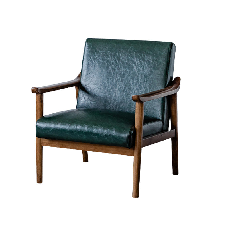 Solid Wood Side Chair Stain Resistant Lounge Chair for Living Room