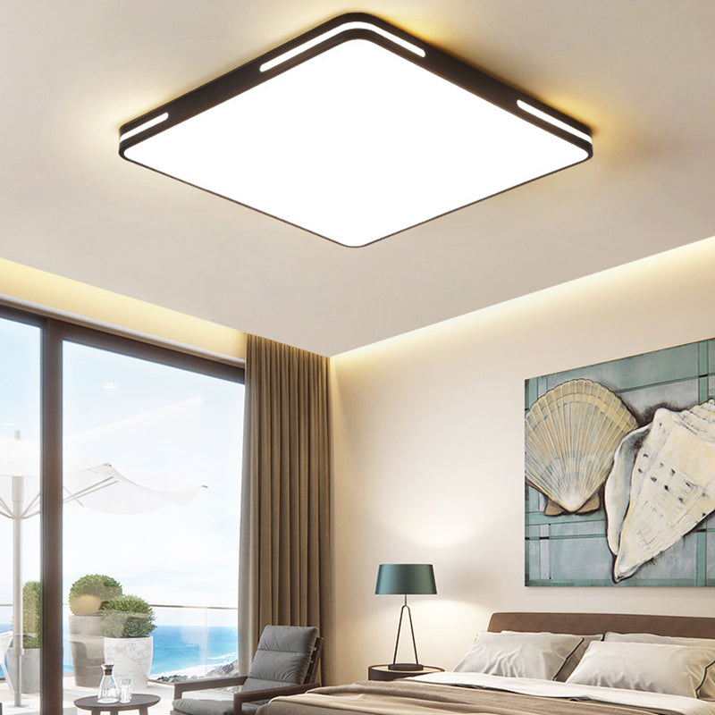 Metal Geometric Flush Mount Fixture Modern 1 Light Flush Light Fixture