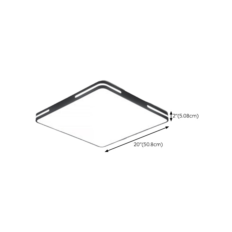 Metal Geometric Flush Mount Fixture Modern 1 Light Flush Light Fixture