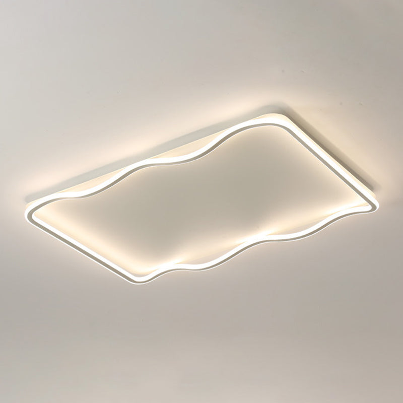 Metal Geometric Flush Mount Fixture Modern Flush Light Fixture for Living Room