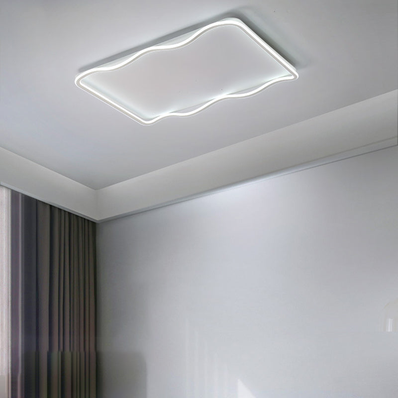 Metal Geometric Flush Mount Fixture Modern Flush Light Fixture for Living Room