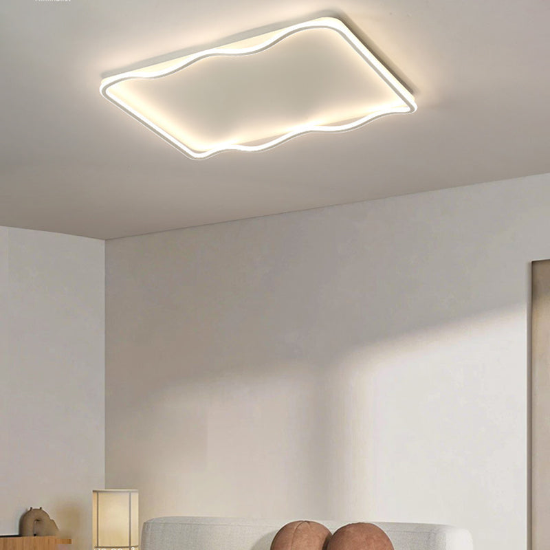 Metal Geometric Flush Mount Fixture Modern Flush Light Fixture for Living Room
