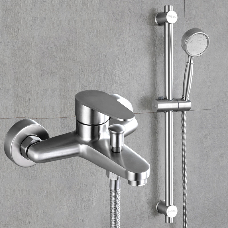 Contemporary Tub Filler Trim 304 Stainless Steel Wall Mount Tub Faucet