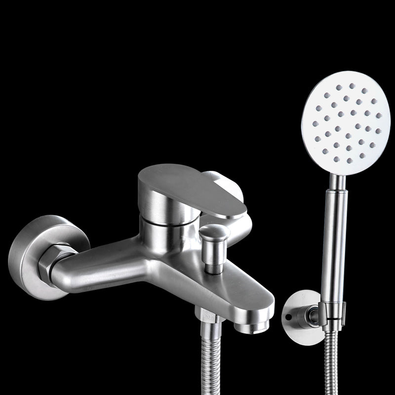 Contemporary Tub Filler Trim 304 Stainless Steel Wall Mount Tub Faucet