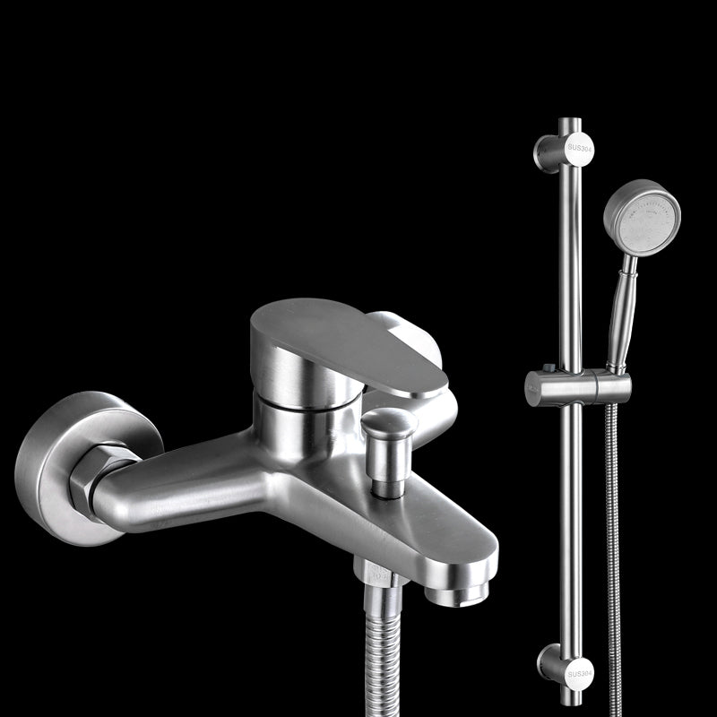 Contemporary Tub Filler Trim 304 Stainless Steel Wall Mount Tub Faucet