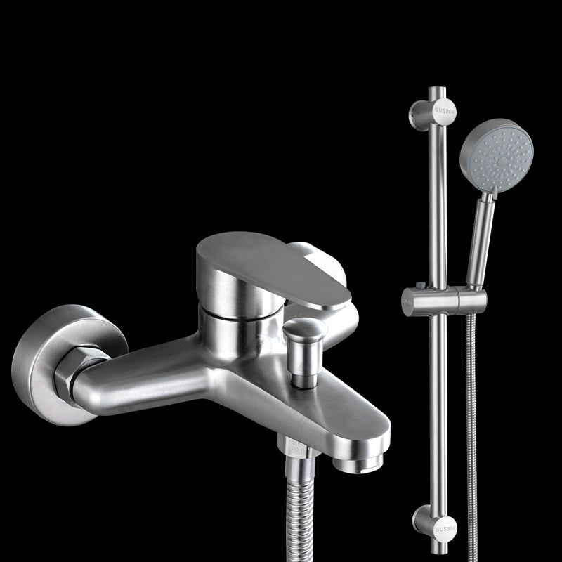 Contemporary Tub Filler Trim 304 Stainless Steel Wall Mount Tub Faucet