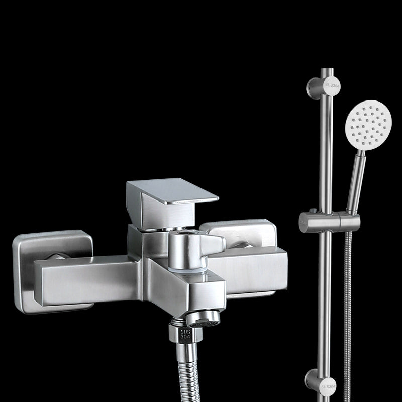 Modern Tub Faucet Trim 304 Stainless Steel Wall Mount Bathroom Faucet