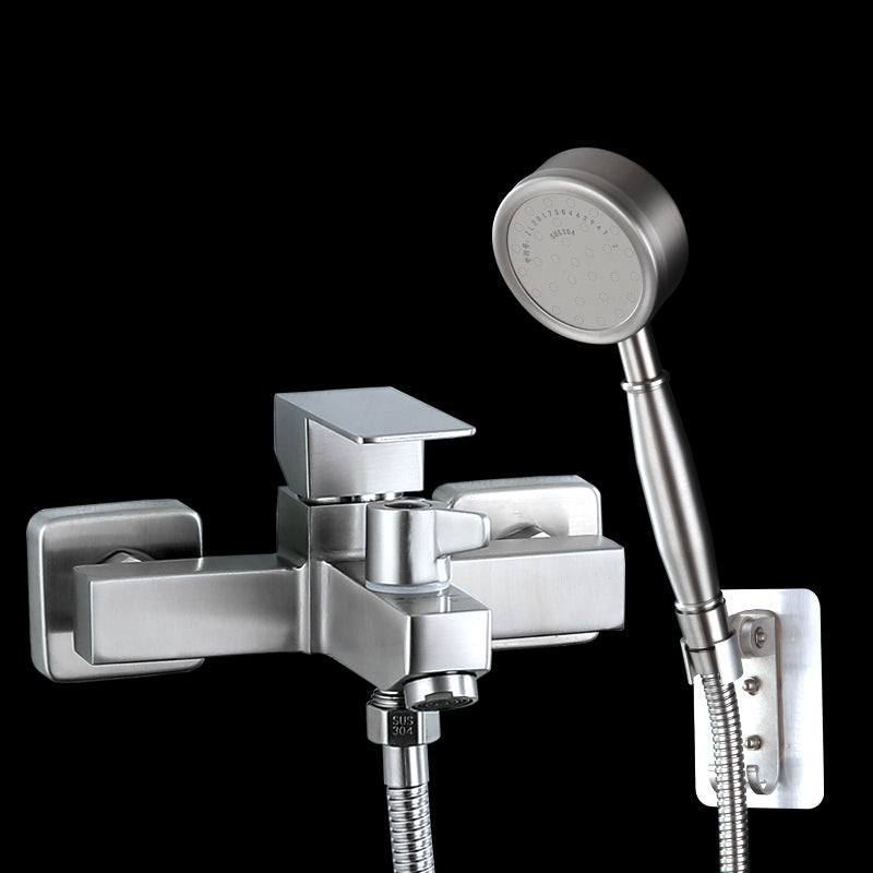 Modern Tub Faucet Trim 304 Stainless Steel Wall Mount Bathroom Faucet