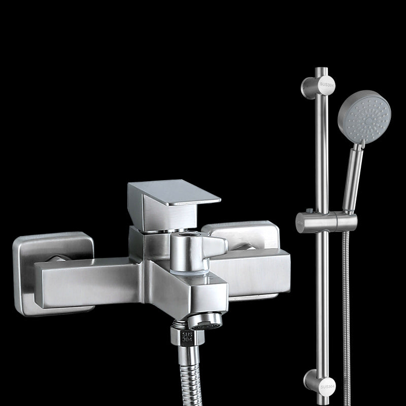 Modern Tub Faucet Trim 304 Stainless Steel Wall Mount Bathroom Faucet