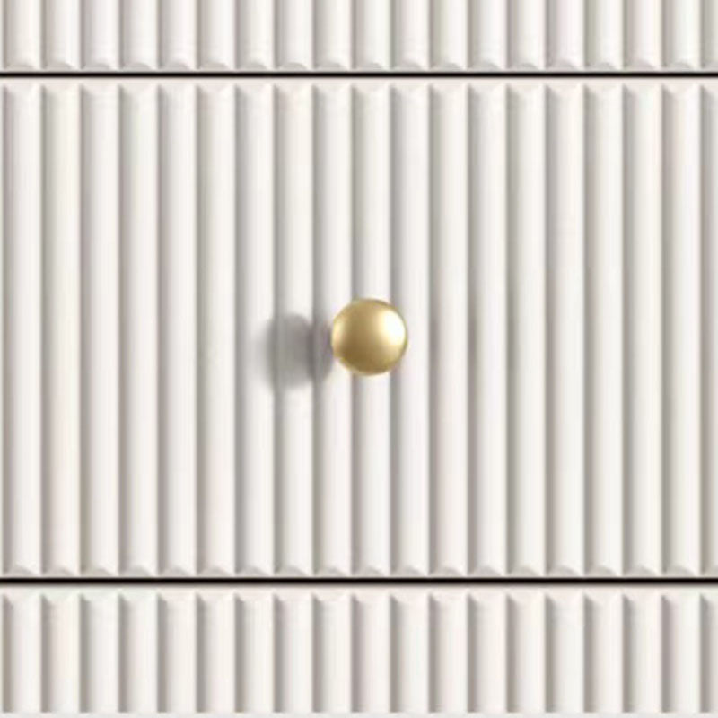 Glam Horizontal Combo Dresser White/Gray Dresser with Storage for Home