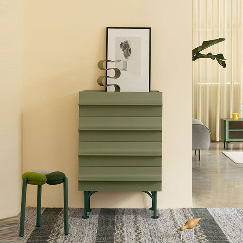 Contemporary Vertical Storage Chest Wood Storage Dresser with 4 Drawers for Home