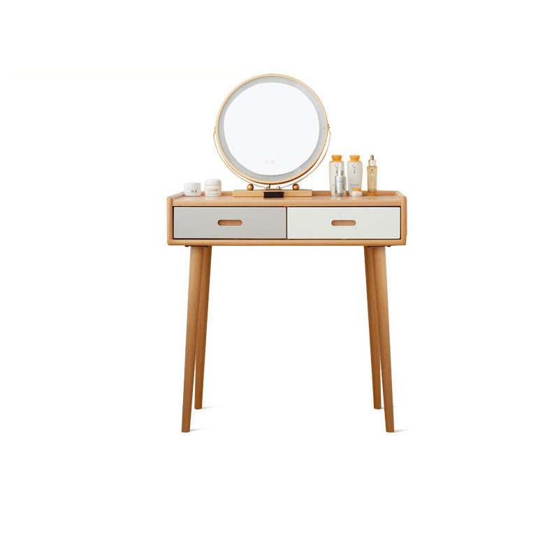 Solid Wood Vanity Table Drawers Simple Scandinavian Makeup Vanity Table