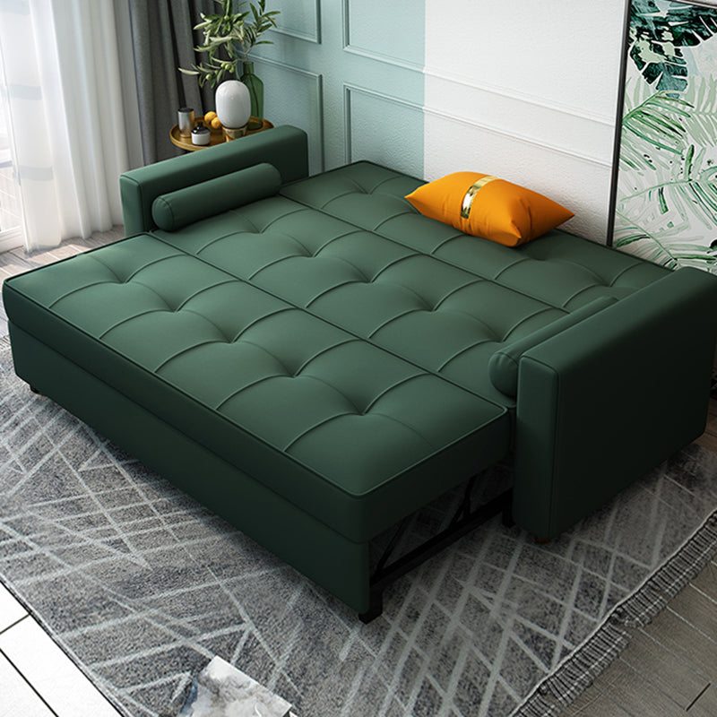 Glam Folding Sofa Bed No Distressing Square Arms Convertible Sofas