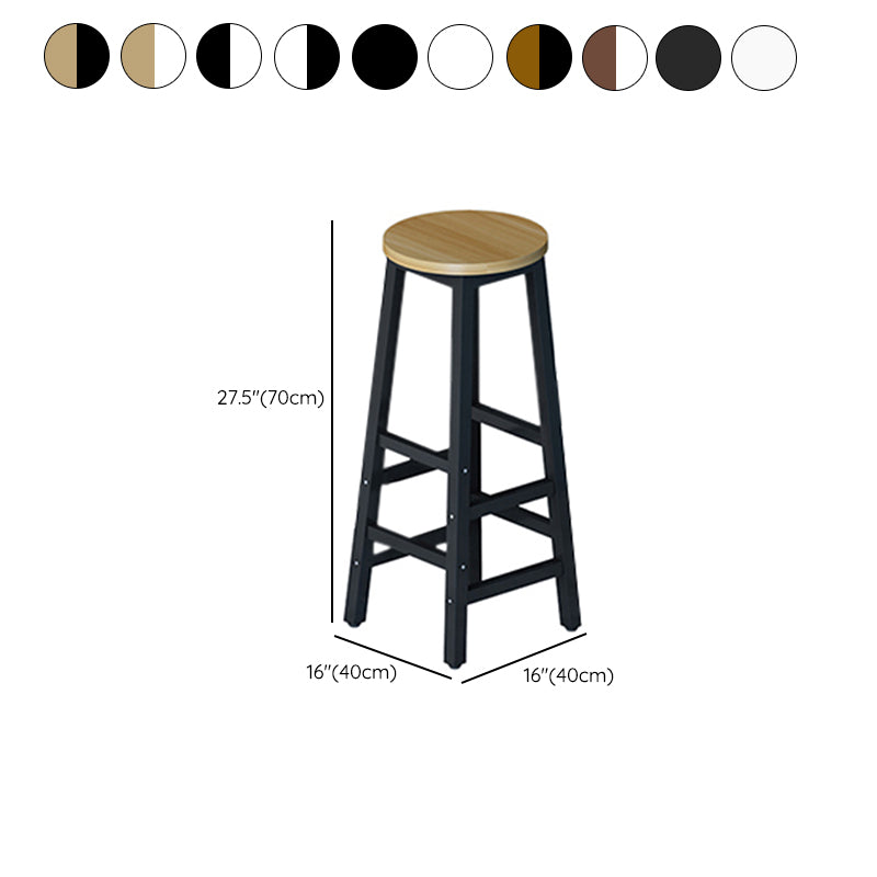 Industrial Rectangle Wood Counter Table 6 Pieces Bar Table Set for Cafe