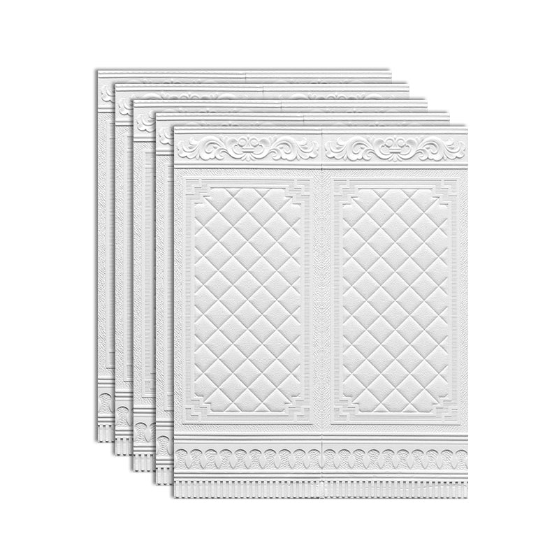 Plastic Backsplash Panels Peel and Stick Wainscoting with Waterproof