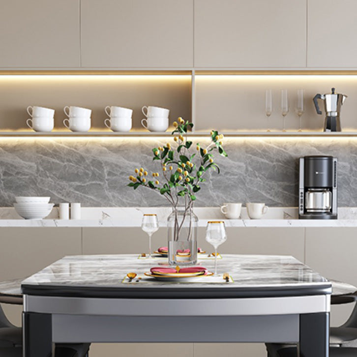 Extendable Dining Table Tripod Table for Kitchen Dining Room