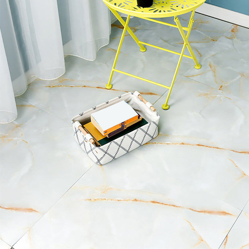 Water Resistant Plastic Floor Stone Look Square Edge Floor Tile