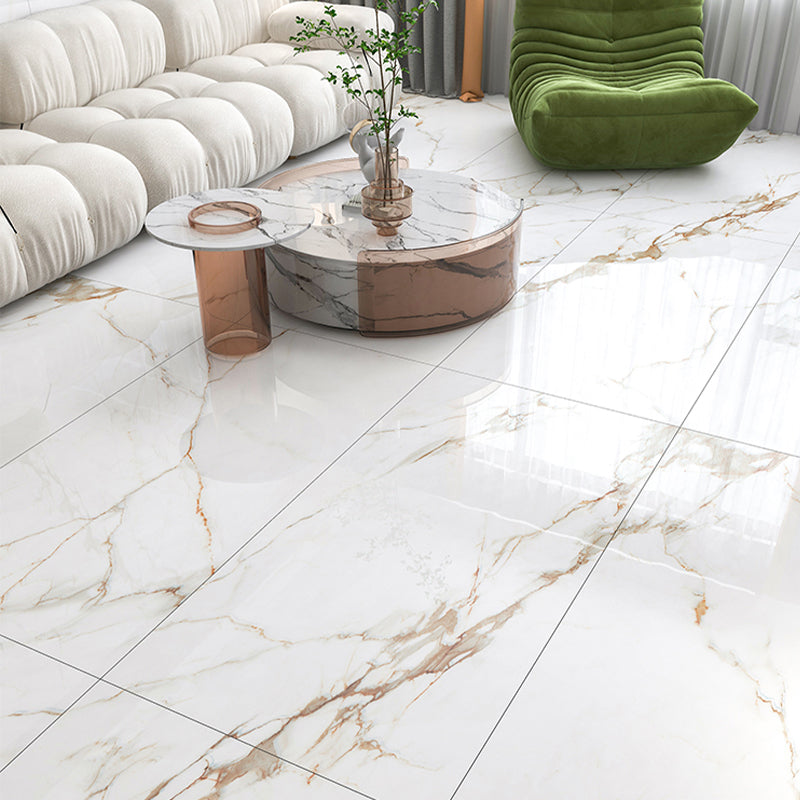Modern Floor and Wall Tile Rectangular Gold Singular Tile for Living Room
