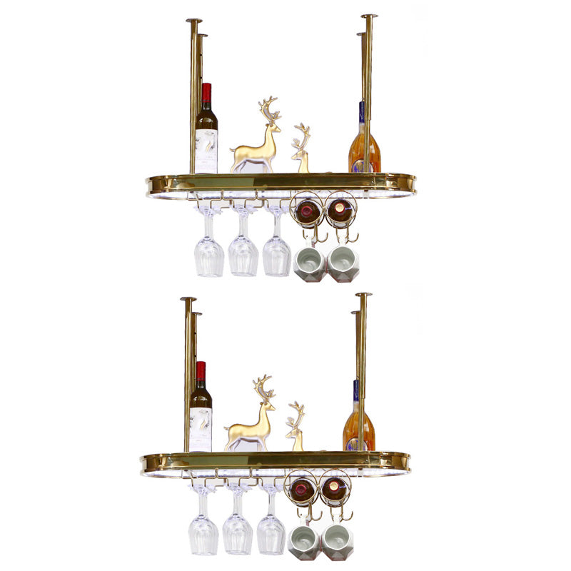 Luxury Hanging Wine Bottle Holder Kitchen Metal Wine Rack Bottle