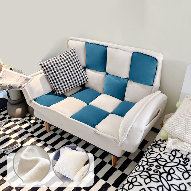 Flared Arm Loveseat Sofa Apartment Arm Settee for Living Room