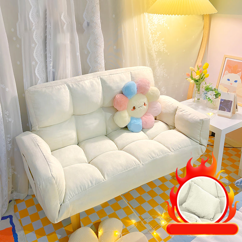 Flared Arm Loveseat Sofa Apartment Arm Settee for Living Room