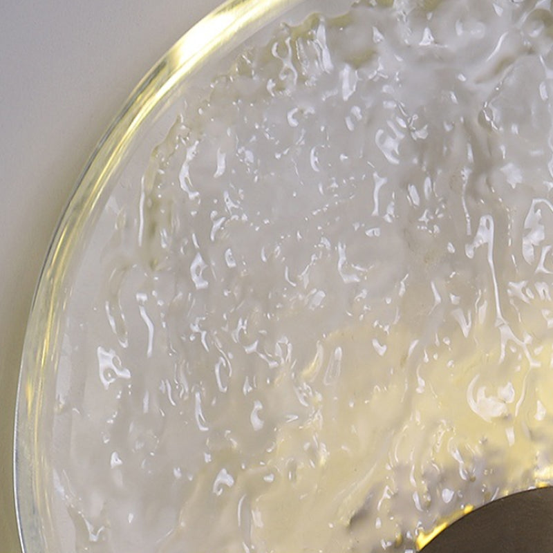 Modernism Crystal Shade Wall Lighting 1-Light Wall Mount Light for Foyer