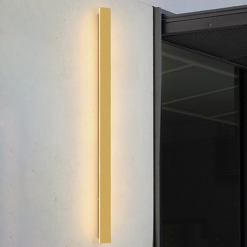 1 Light Linear Wall Sconce Contemporary Metal Wall Light Sconce