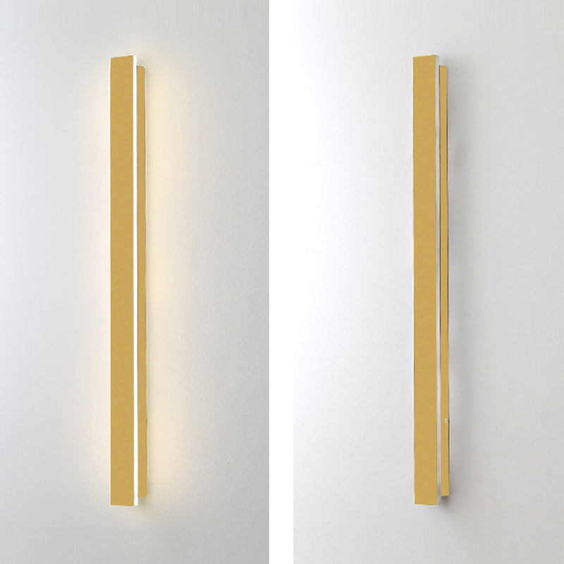1 Light Linear Wall Sconce Contemporary Metal Wall Light Sconce