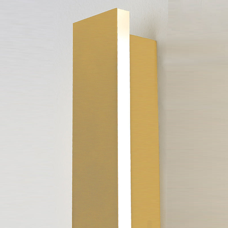 1 Light Linear Wall Sconce Contemporary Metal Wall Light Sconce