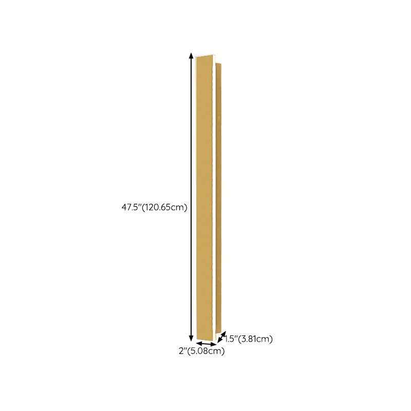 1 Light Linear Wall Sconce Contemporary Metal Wall Light Sconce