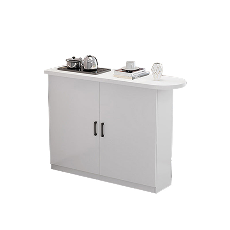 Modern Indoor Counter Table Faux Wood Bar Stool Table with Storage